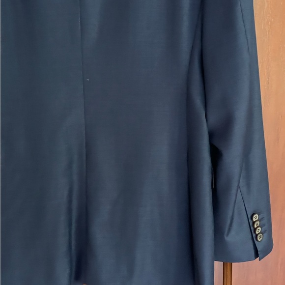 Suitsupply Napoli Suit in Sharkskin Blue VBC Wool (40L, 32” Waist / 32” Inseam) - Picture 7 of 10